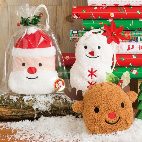 袋 クリスマス雪ダルマ 巾着バッグ-S(10枚) ヘッズ