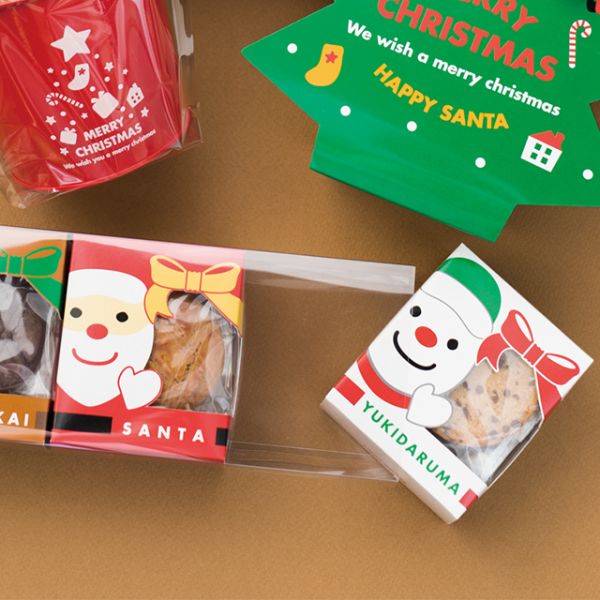 クリスマス窓付ボックス/雪ダルマ-S(20枚)