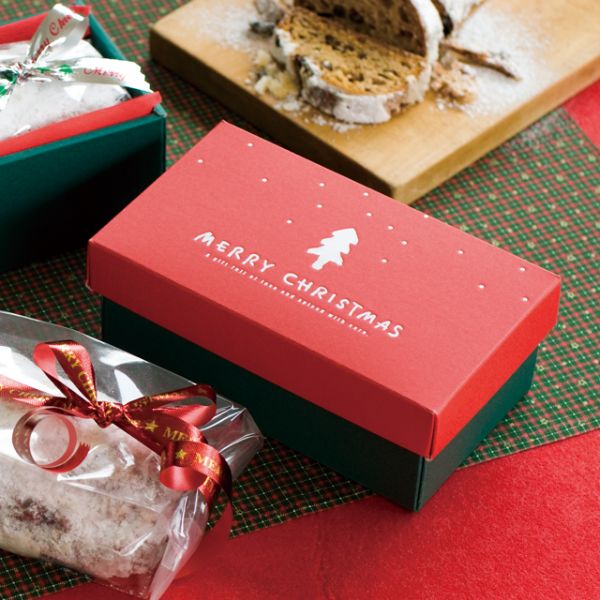 贈答箱 シンプルクリスマス ギフトBOX ワイド型-S(10枚)