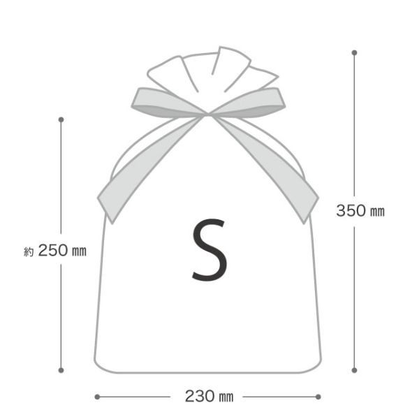 エコバッグ シンプルクリスマス レッド 不織布バッグ-S(10枚) ヘッズ