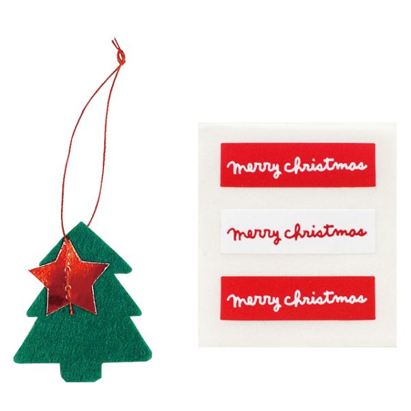 贈答用飾り ハンドメイドクリスマス ミニタッグ-2/ツリー(30枚) ヘッズ