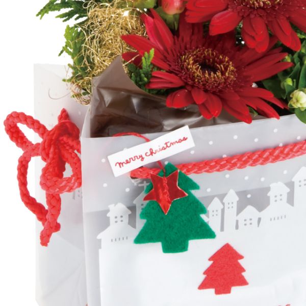 贈答用飾り ハンドメイドクリスマス ミニタッグ-2/ツリー(30枚) ヘッズ