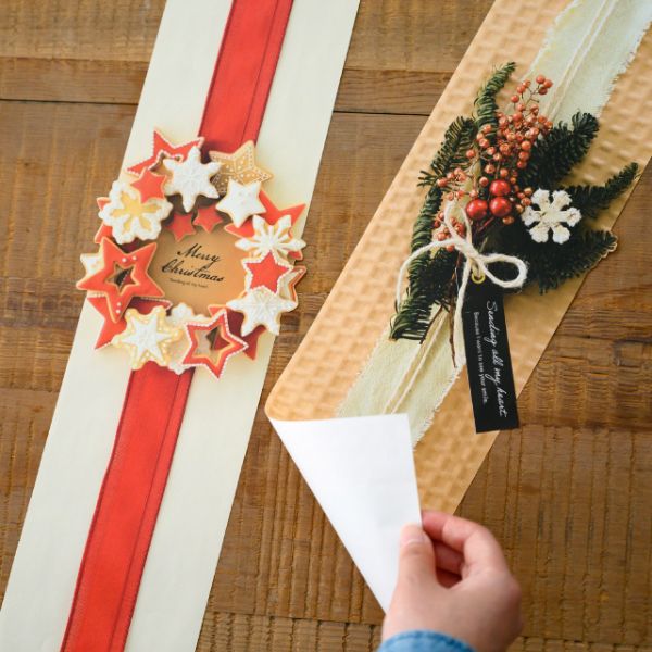 贈答用飾り 掛ケ紙/クリスマスプリント-1(30枚) ヘッズ