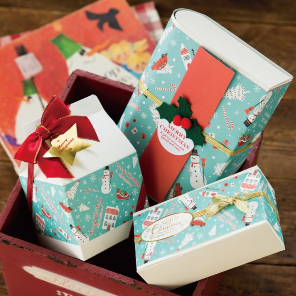 掛ケ紙/クリスマスミントブルー-1(20枚)