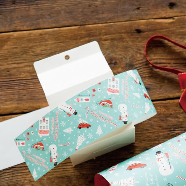 掛ケ紙/クリスマスミントブルー-1(20枚)