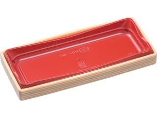 巻寿司容器 エフピコ WUS-M1 本体 柾目赤