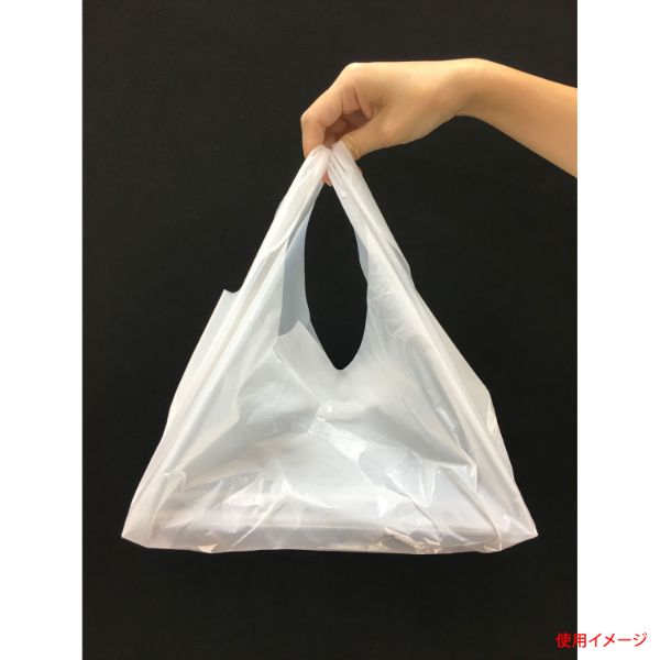 レジ袋 弁当専用ベストバッグ(M) 無地 乳白 まつもと合成