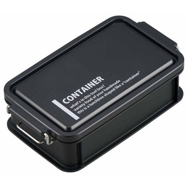 弁当容器 LUNCH CHIME No.3 コンテナランチボックス(仕切付) CNT-750(LCMNo.3) ブラック