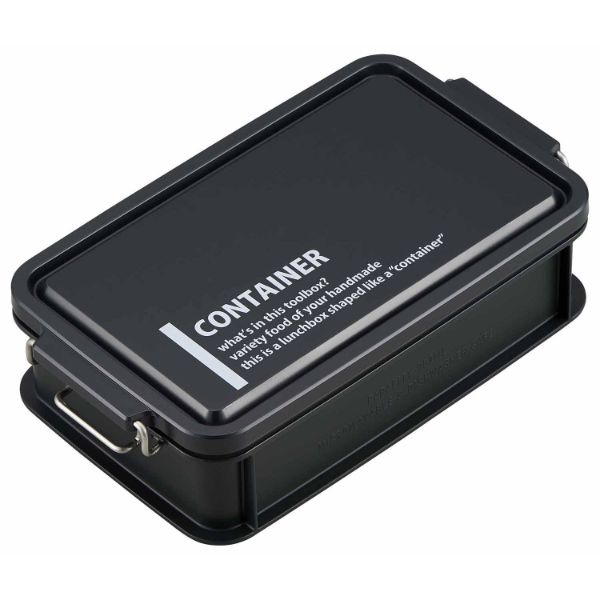 弁当容器 LUNCH CHIME No.3 コンテナランチボックス(仕切付) CNT-900(LCMNo.3) ブラック