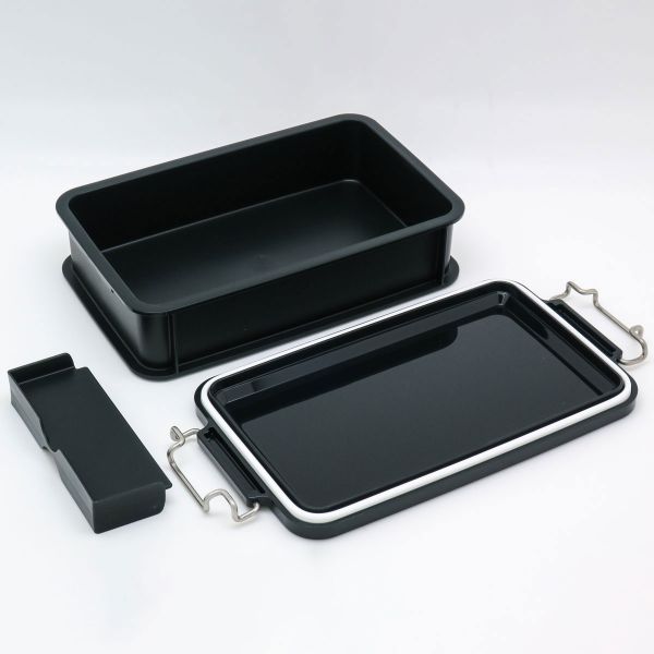 弁当容器 LUNCH CHIME No.3 コンテナランチボックス(仕切付) CNT-900(LCMNo.3) ブラック