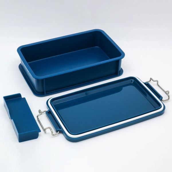 弁当容器 LUNCH CHIME No.3 コンテナランチボックス(仕切付) CNT-900(LCMNo.3) ブルー