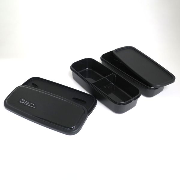 弁当容器 シャインブライト No.3 ランチボックス二段(仕切付) BLW-14HS