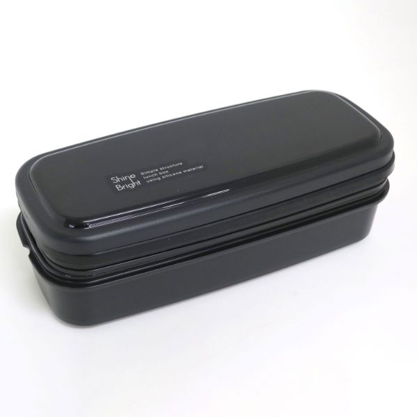 弁当容器 シャインブライト No.3 ランチボックス二段(仕切付) BLW-14HS