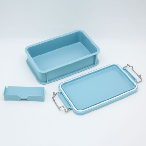 弁当容器 EARTHY コンテナランチボックス(仕切付) CNT-750 ミントグリーン