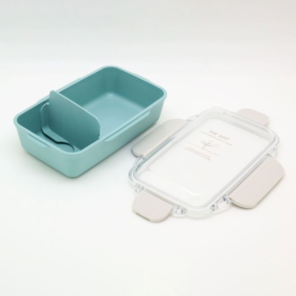 弁当容器 ひのきのぷら ランチボックス(仕切付) PCD-500 ブルー