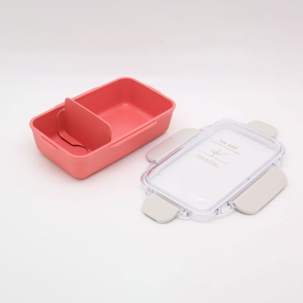 弁当容器 ひのきのぷら ランチボックス(仕切付) PCD-500 ピンク