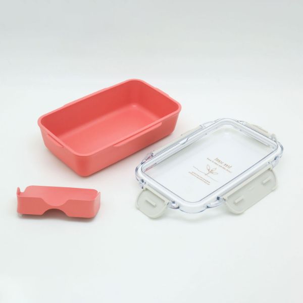 弁当容器 ひのきのぷら ランチボックス(仕切付) PCD-500 ピンク