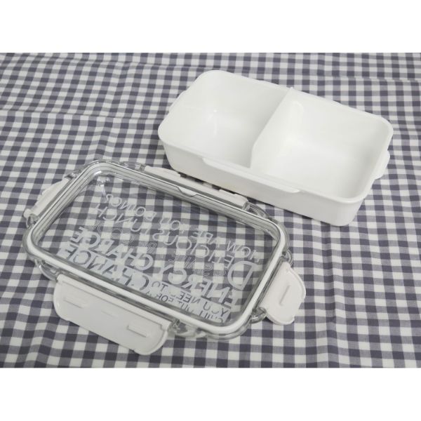 弁当容器 ENERGY CHARGE ランチボックス(仕切付) PCD-500 ホワイト