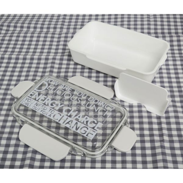 弁当容器 ENERGY CHARGE ランチボックス(仕切付) PCD-500 ホワイト