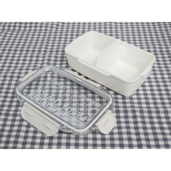 弁当容器 ENERGY CHARGE ランチボックス(仕切付) PCD-650 ホワイト