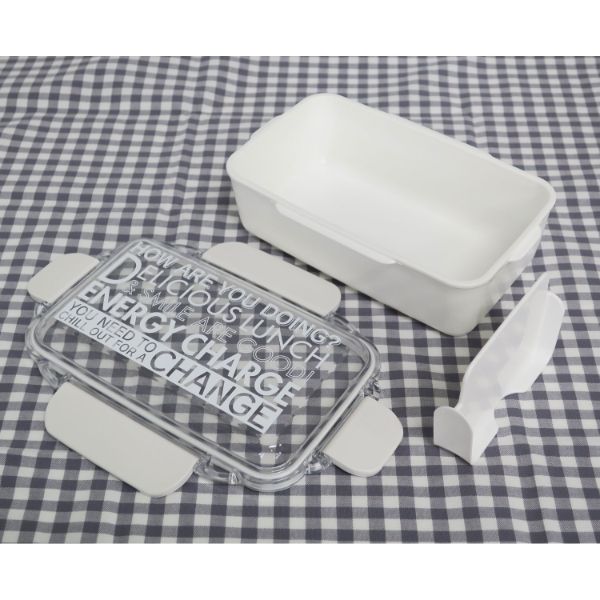弁当容器 ENERGY CHARGE ランチボックス(仕切付) PCD-650 ホワイト