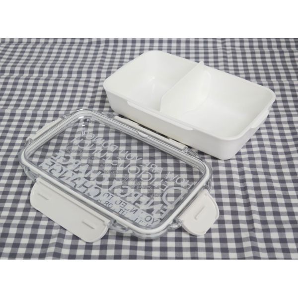 弁当容器 ENERGY CHARGE ランチボックス(仕切付) PCD-750 ホワイト