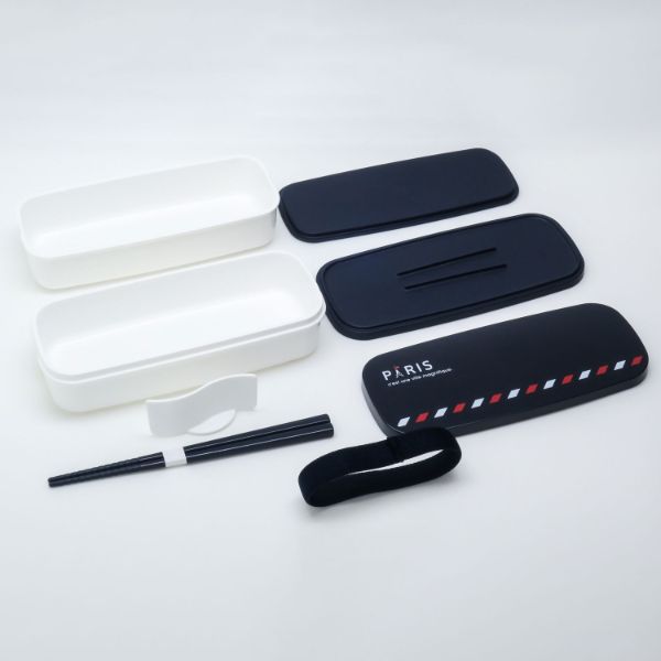 弁当容器 PARIS ランチボックス二段(仕切付) PW-28K