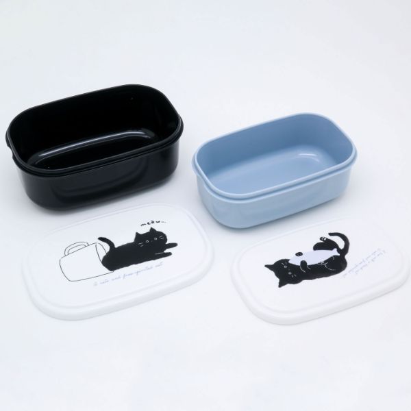 弁当容器 black cat シール容器2Pセット SP-22