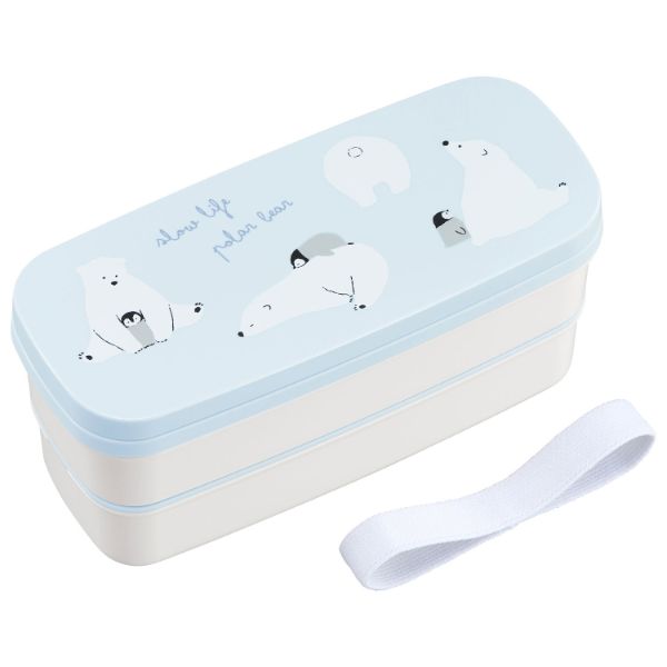 弁当容器 polarbear(ポーラーベア) ランチボックス二段(仕切付) PW-28K