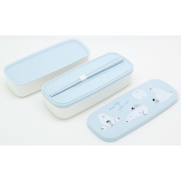 弁当容器 polarbear(ポーラーベア) ランチボックス二段(仕切付) PW-28K