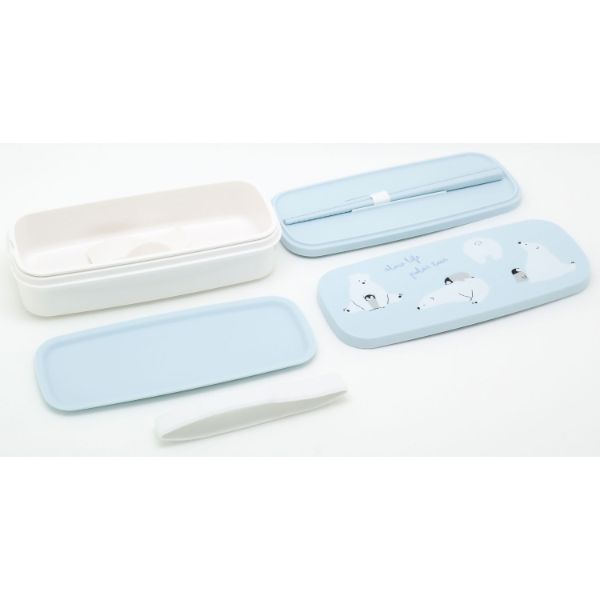 弁当容器 polarbear(ポーラーベア) ランチボックス二段(仕切付) PW-28K