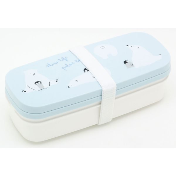 弁当容器 polarbear(ポーラーベア) ランチボックス二段(仕切付) PW-28K