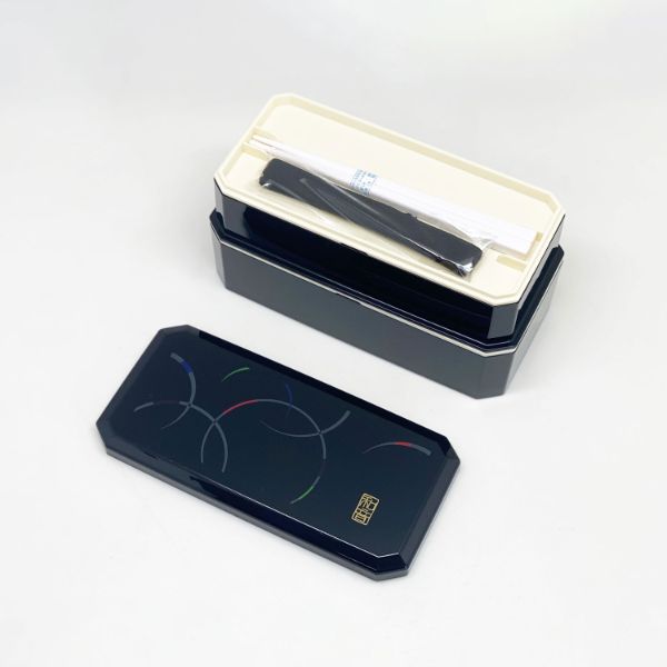 弁当容器 和音 松花堂弁当箱巾着弁当袋付 PW-6＋KB-1