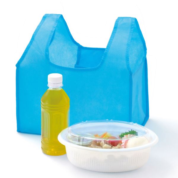 エコバッグ プラスチックスマート 折りたたみエコバッグ1個 2258180