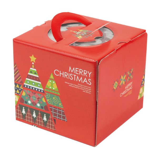 ケーキ箱 20-2322 カラフルツリー4.5号 ヤマニパッケージ