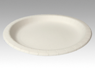 紙皿 ナチュラルパルププレート26cm ペーパーウェア | テイクアウト