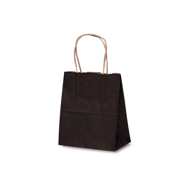 紙手提袋 1112 自動紐手提袋 T-1 カラー(カカオ) ベルベ