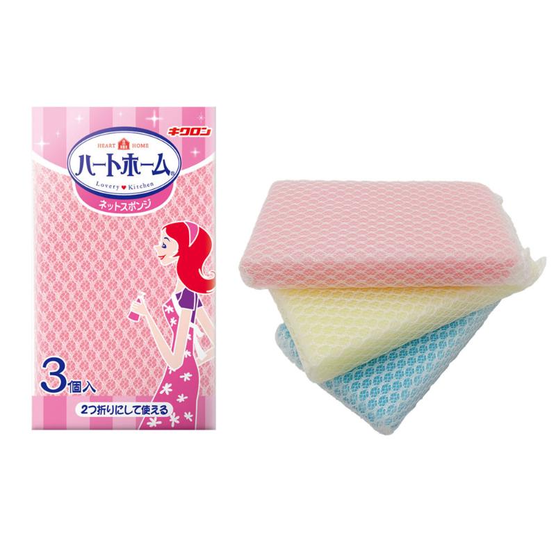 衛生資材 Hホーム ネットスポンジ3P キクロン