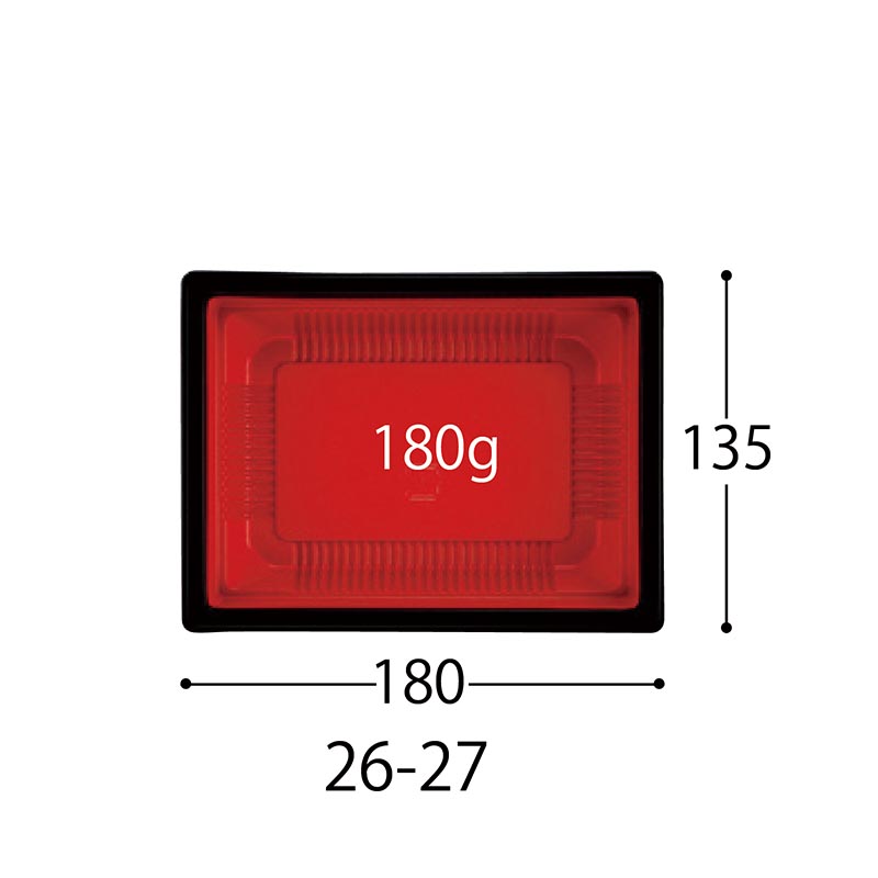 弁当容器 CT WF-26-27 BK 身 中央化学