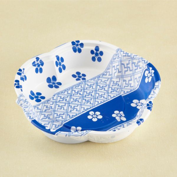 弁当容器 フラワー 140(本体)小梅 青葉紙業