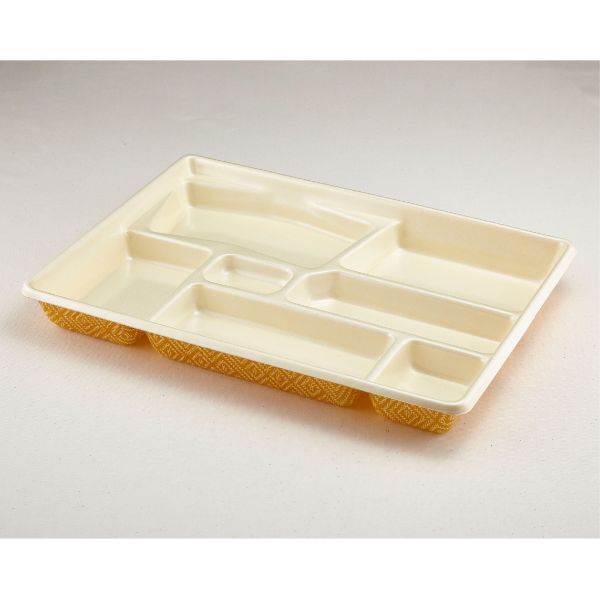 弁当容器 会席膳 特大(本体)こがね 青葉紙業