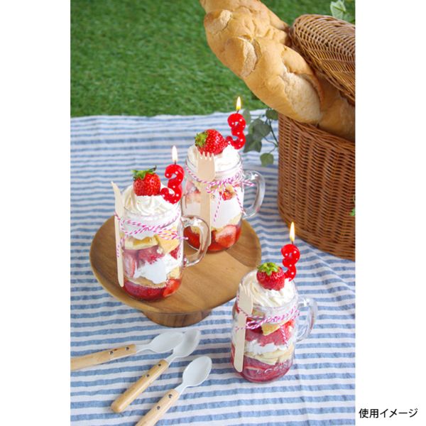 贈答用飾り ナンバーキャンドル スター 3番 レッド カメヤマ