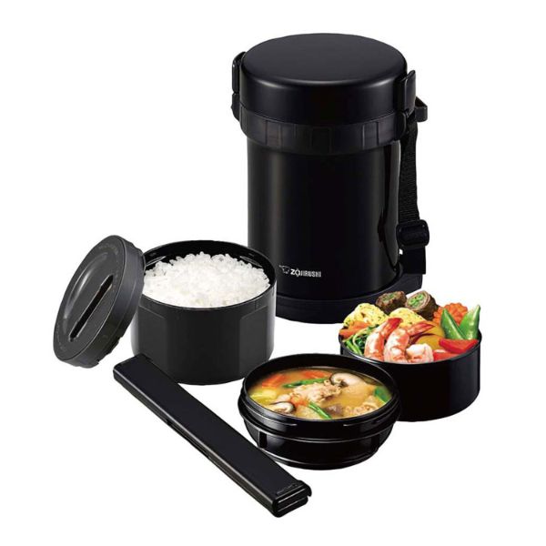 【介護/医療】食器類 象印 ステンレスランチジャー SL-GH18(BA)ブラック