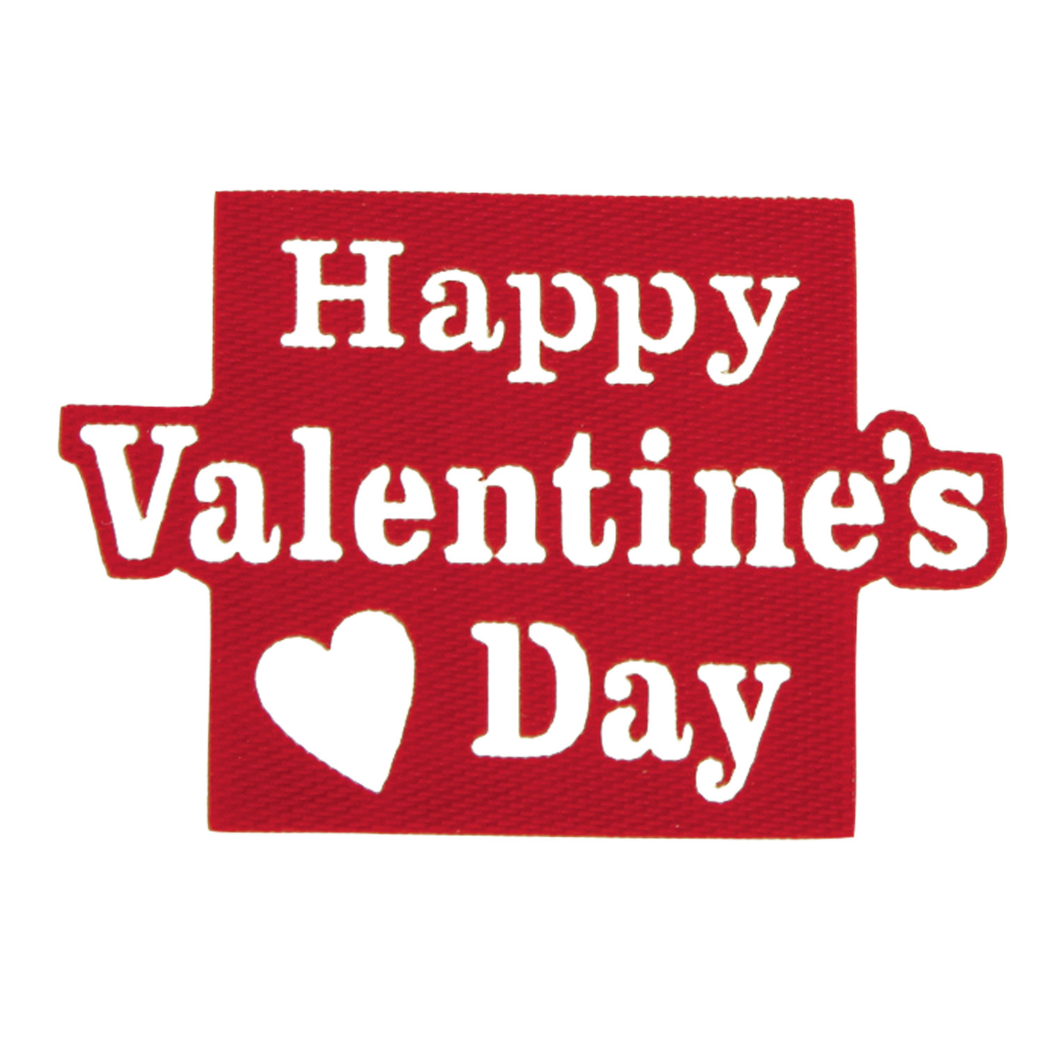 シール 青山 7341-16 ファブリックシール ハッピーバレンタイン 50枚入