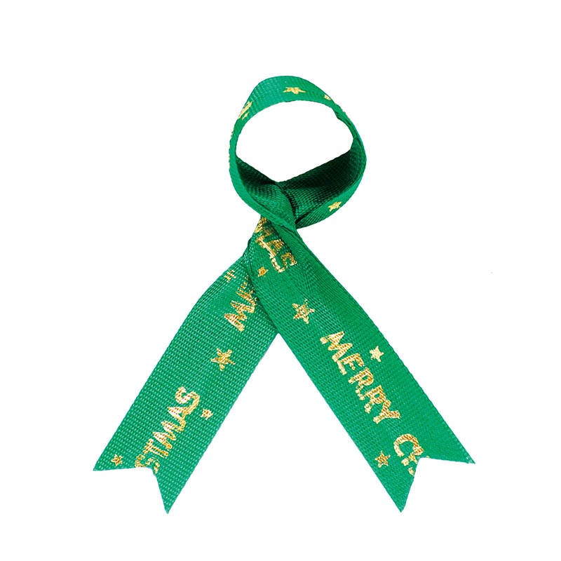 リボン・タイ 青山 7413-02 リボンタイワイド クリスマス 50枚入