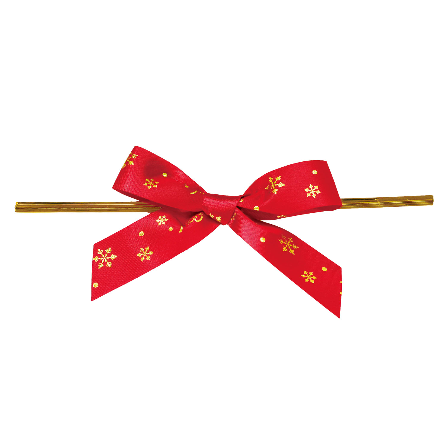 リボン・タイ 青山 7431-01 クリスマスタイドボウM ビニタイ120cm付 100枚入