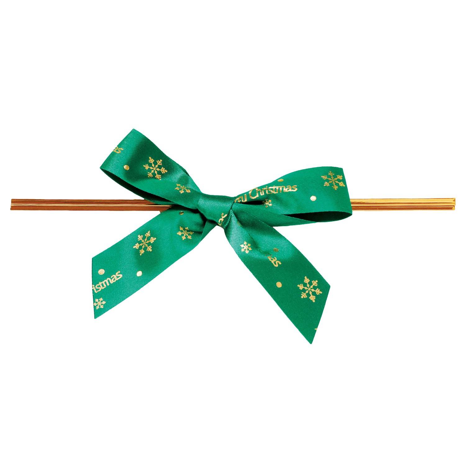 リボン・タイ 青山 7431-02 クリスマスタイドボウM ビニタイ120cm付 100枚入