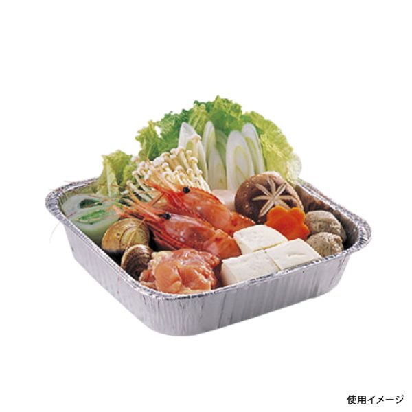 アウトドア用品 アルミ角型なべ 2枚組 パール金属