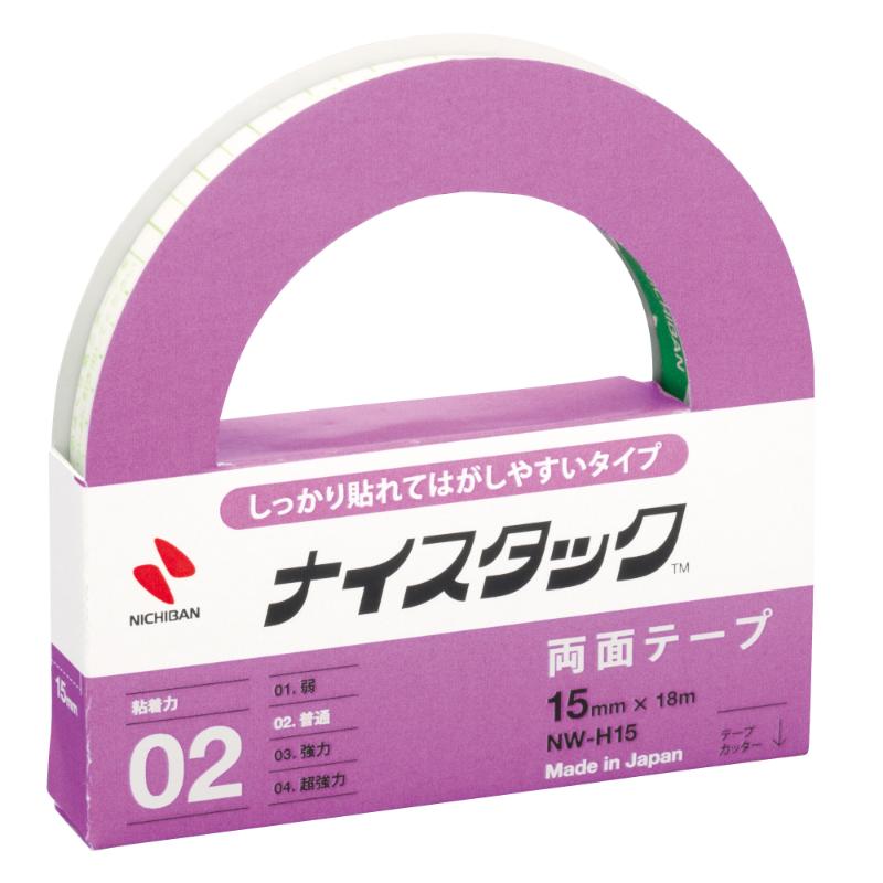 両面テープ ナイスタックTMしっかり貼れてはがしやすいタイプ 15×18 大巻 ニチバン