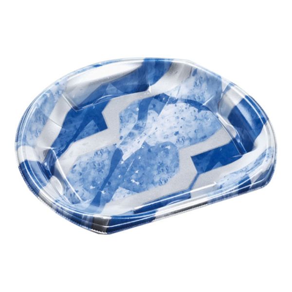 刺身・鮮魚容器 エフピコ 半月皿21-18(V1) 流氷青